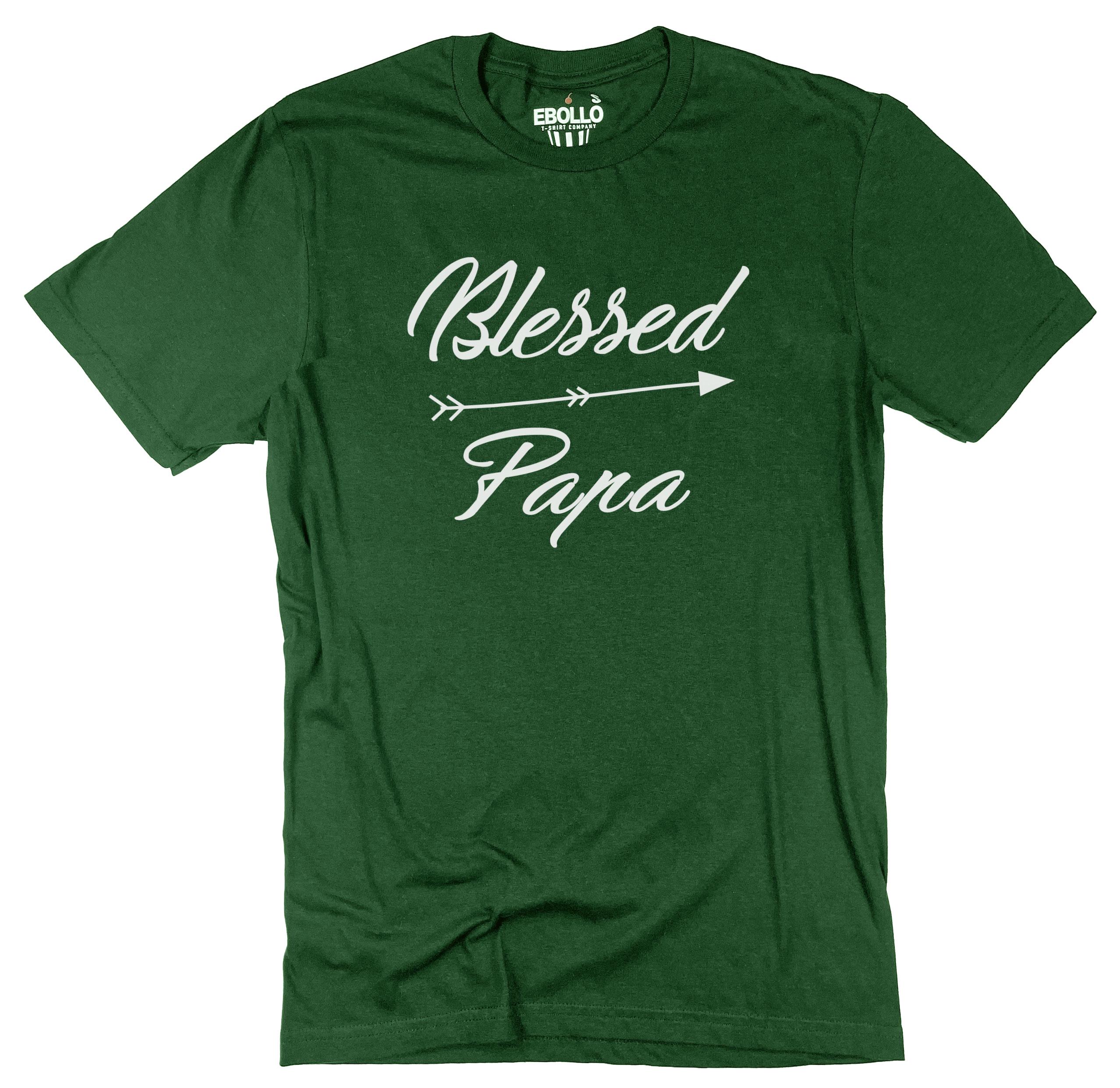 Blessed Papa T-Shirt, Funny Dad & Husband Gift, Fathers Day Shirt